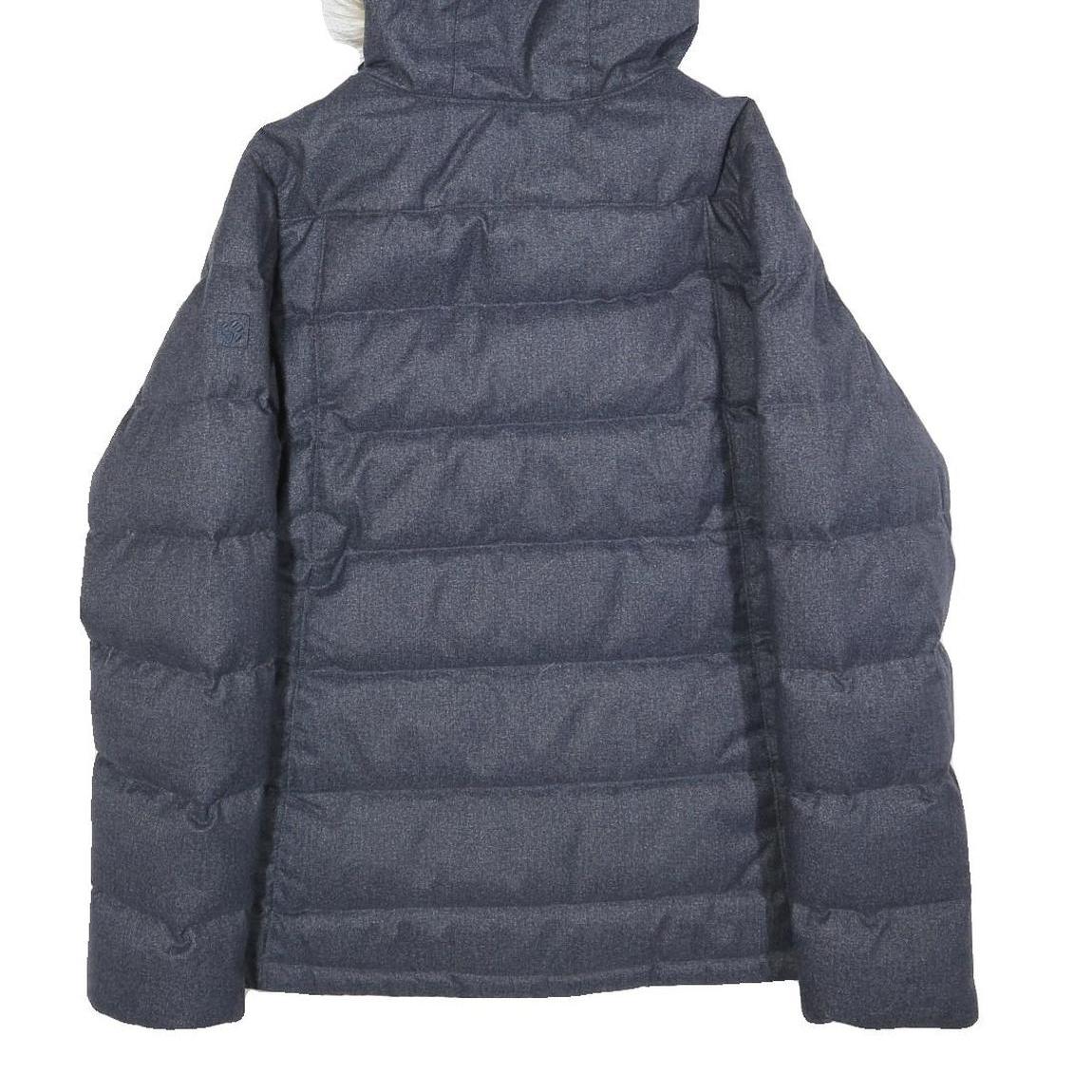 JACK WOLFSKIN Womens Blue Denim Outdoor Jacket UK 12 Polyester Blend Puffer Zip