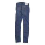 TRUE RELIGION Womens Slim Blue Denim Jeans W25 L31 Classic Cotton Blend Zip