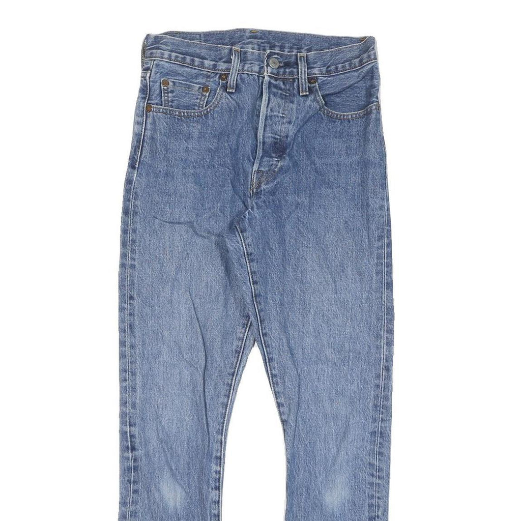LEVI'S 501S Womens Jeans Blue Slim Straight Denim Medium W26 L28 Classic Button