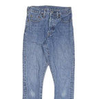 LEVI'S 501S Womens Jeans Blue Slim Straight Denim Medium W26 L28 Classic Button