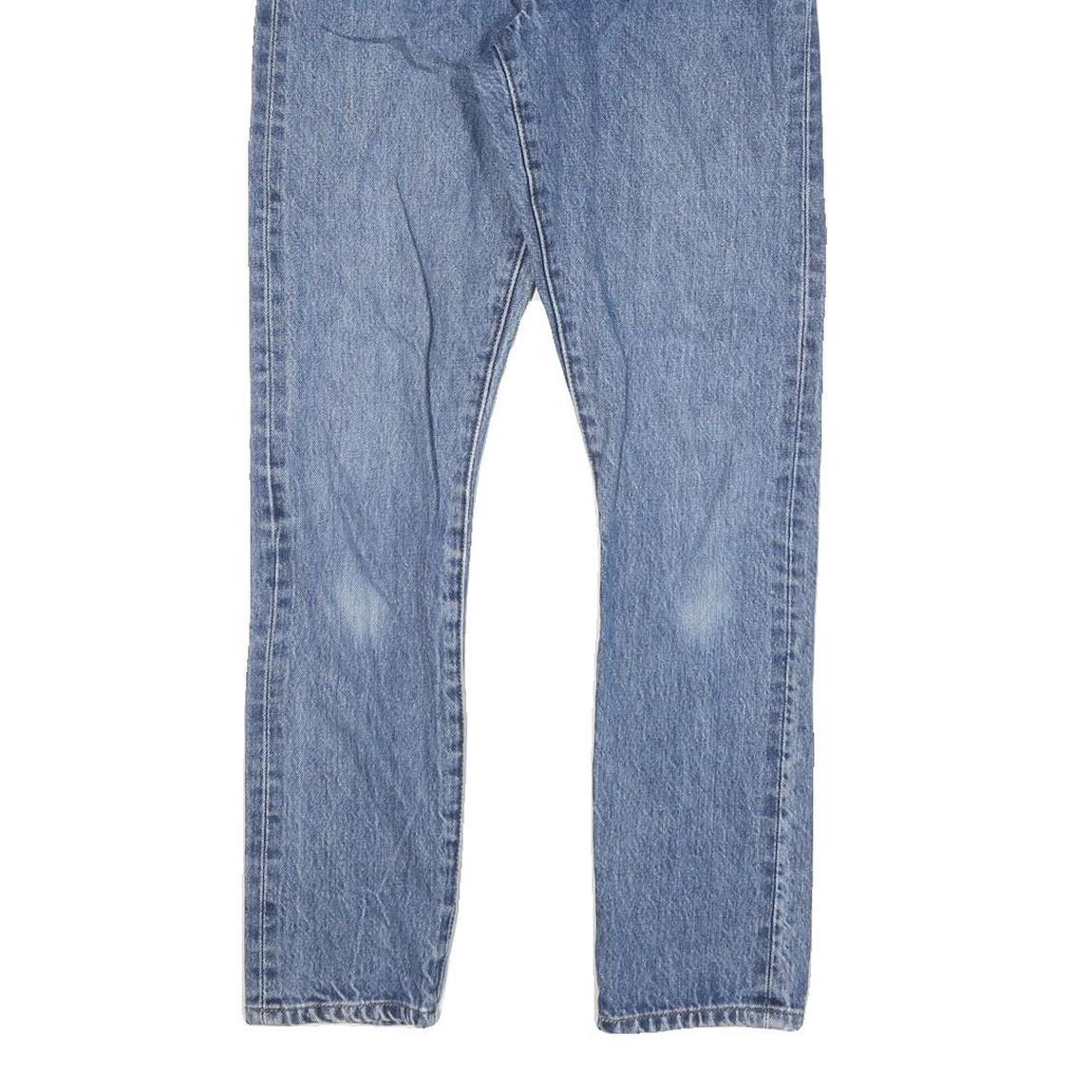 LEVI'S 501S Womens Jeans Blue Slim Straight Denim Medium W26 L28 Classic Button