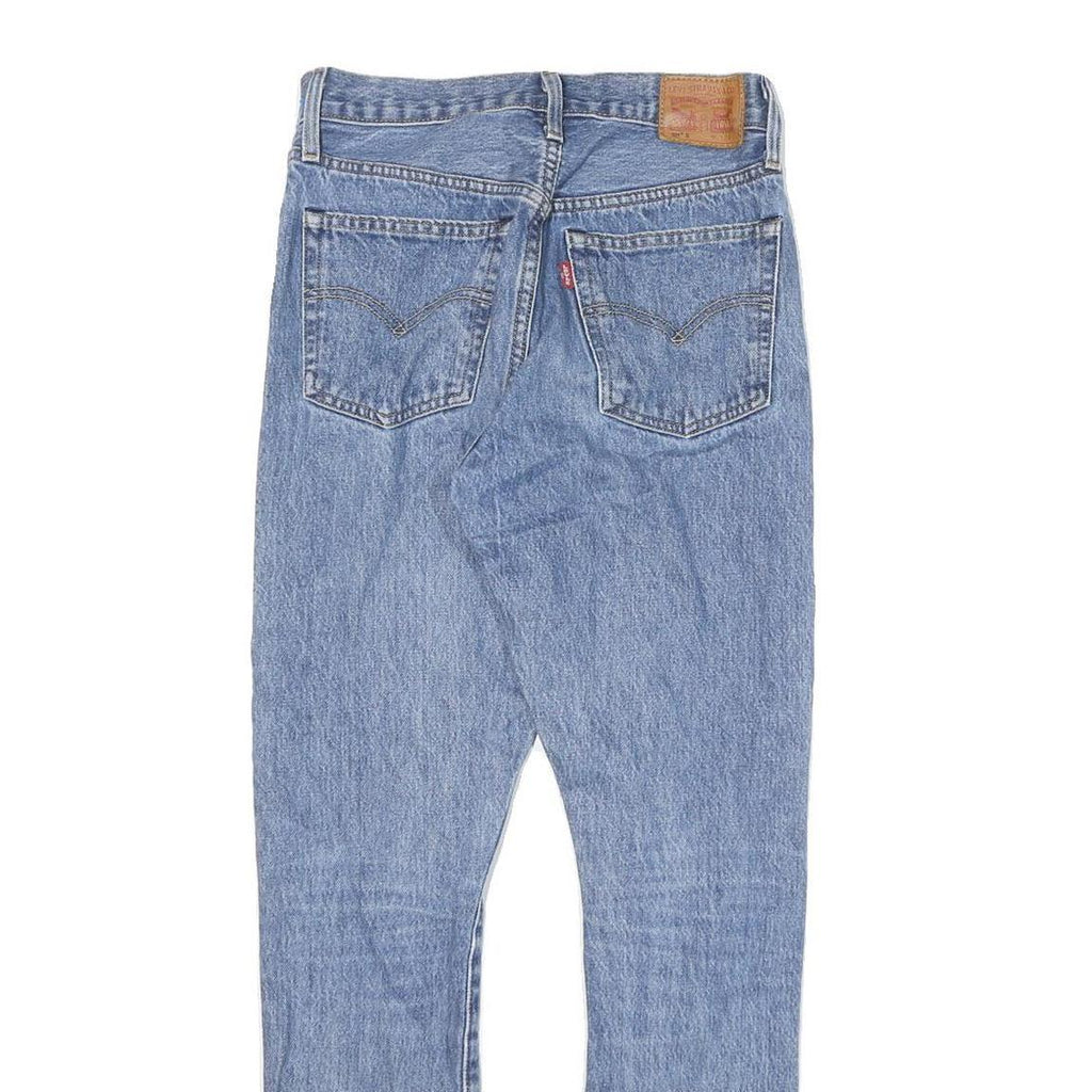 LEVI'S 501S Womens Jeans Blue Slim Straight Denim Medium W26 L28 Classic Button