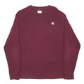 CHAMPION Mens Maroon Crew Neck L Cotton Sweatshirt Pullover Casual Wear