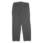 TREVOLUTION Mens Regular Fit Grey Polyester Trousers W34 L32 Zip Casual Outdoor