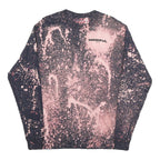 CHAMPION Mens Black & Pink Graphic Long Sleeve Crew Neck T-Shirt M