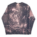 CHAMPION Mens Black & Pink Graphic Long Sleeve Crew Neck T-Shirt M