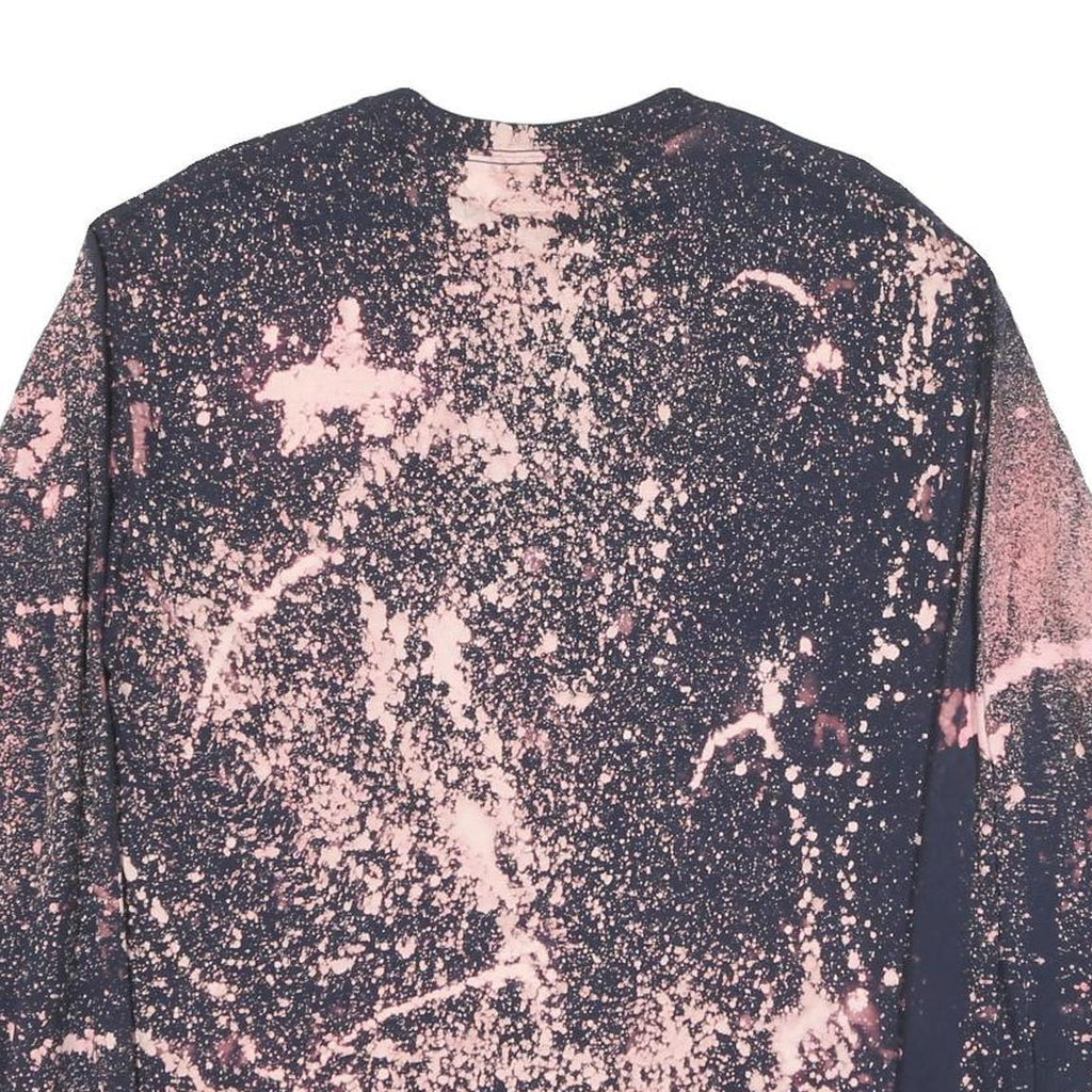 CHAMPION Mens Black & Pink Graphic Long Sleeve Crew Neck T-Shirt M