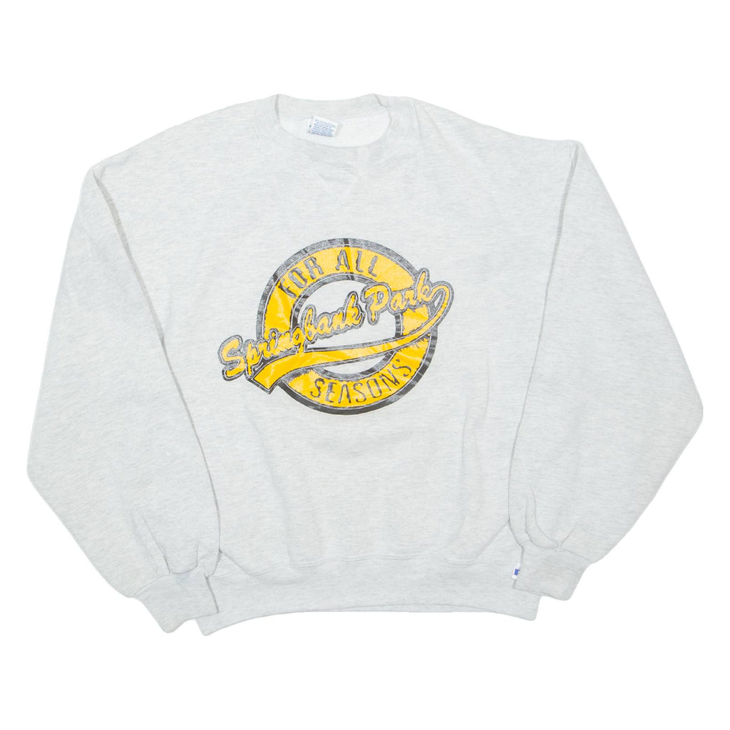 RUSSELL ATHLETIC Springbank Park Mens Sweatshirt Grey L