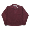 REEBOK Mens Maroon Pullover Plain Crew Neck Basic Knit Jumper M Polyester