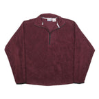 REEBOK Mens Maroon Pullover Plain Crew Neck Basic Knit Jumper M Polyester