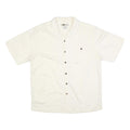 JOE MARLIN Mens Cream Rayon Shirt XL Casual Summer Button Pocket