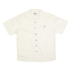 JOE MARLIN Mens Cream Rayon Shirt XL Casual Summer Button Pocket