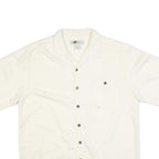 JOE MARLIN Mens Cream Rayon Shirt XL Casual Summer Button Pocket