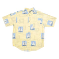 PURITAN Mens Shirt Yellow Crazy Pattern L
