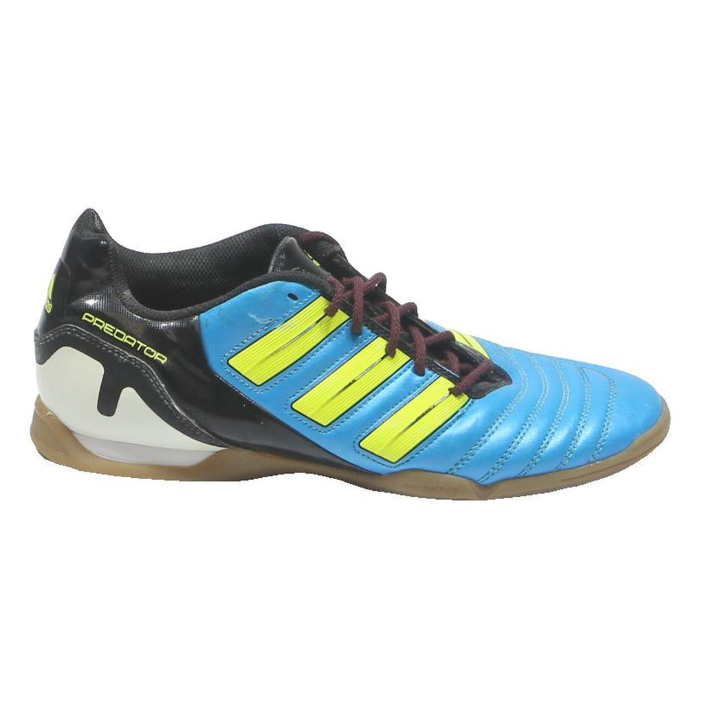ADIDAS Predator Mens Football Indoor Trainers Blue & Yellow Leather UK 9.5 Sport