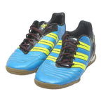 ADIDAS Predator Mens Football Indoor Trainers Blue & Yellow Leather UK 9.5 Sport