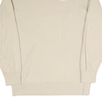 PUMA Mens Beige XS Crew Neck Cotton Blend Sweatshirt Logo Athletic Pullover