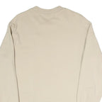 PUMA Mens Beige XS Crew Neck Cotton Blend Sweatshirt Logo Athletic Pullover