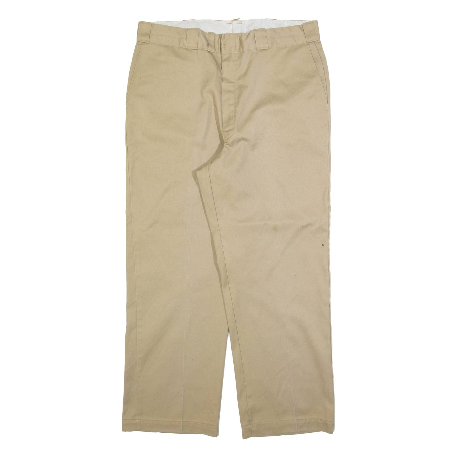DICKIES Mens Trousers Beige Regular Straight W34 L26