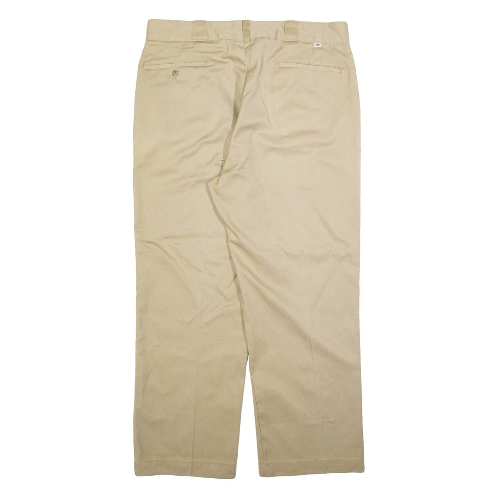 DICKIES Mens Trousers Beige Regular Straight W34 L26