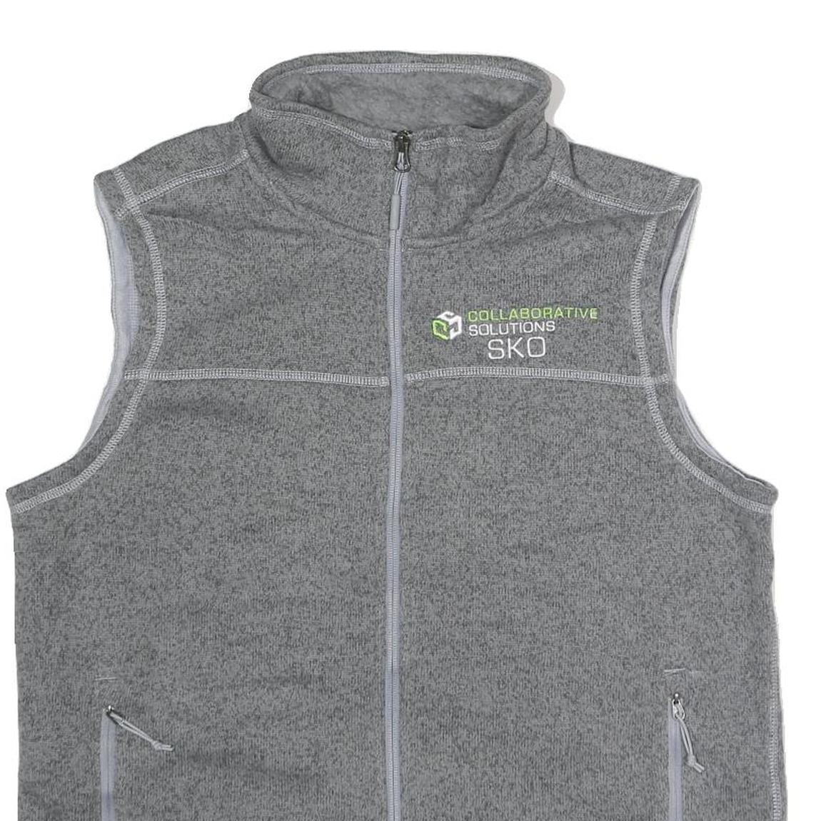 THE NORTH FACE Mens Grey Zip Jacket M Polyester Fleece Casual Outdoor Wear