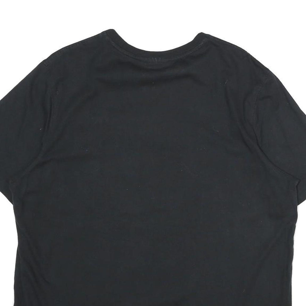 FILA Mens Black XL T-Shirt Short Sleeve Crew Neck Embroidered Logo Cotton