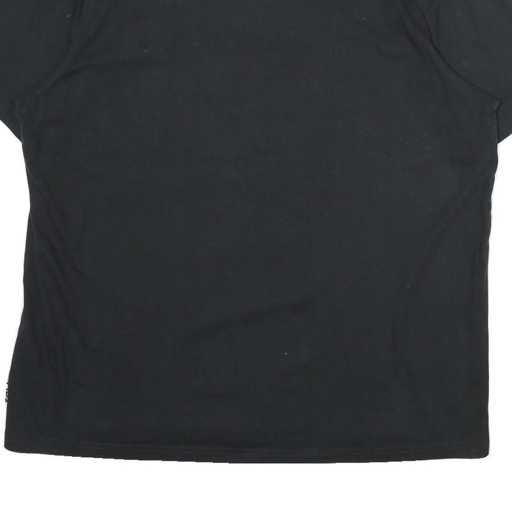 FILA Mens Black XL T-Shirt Short Sleeve Crew Neck Embroidered Logo Cotton