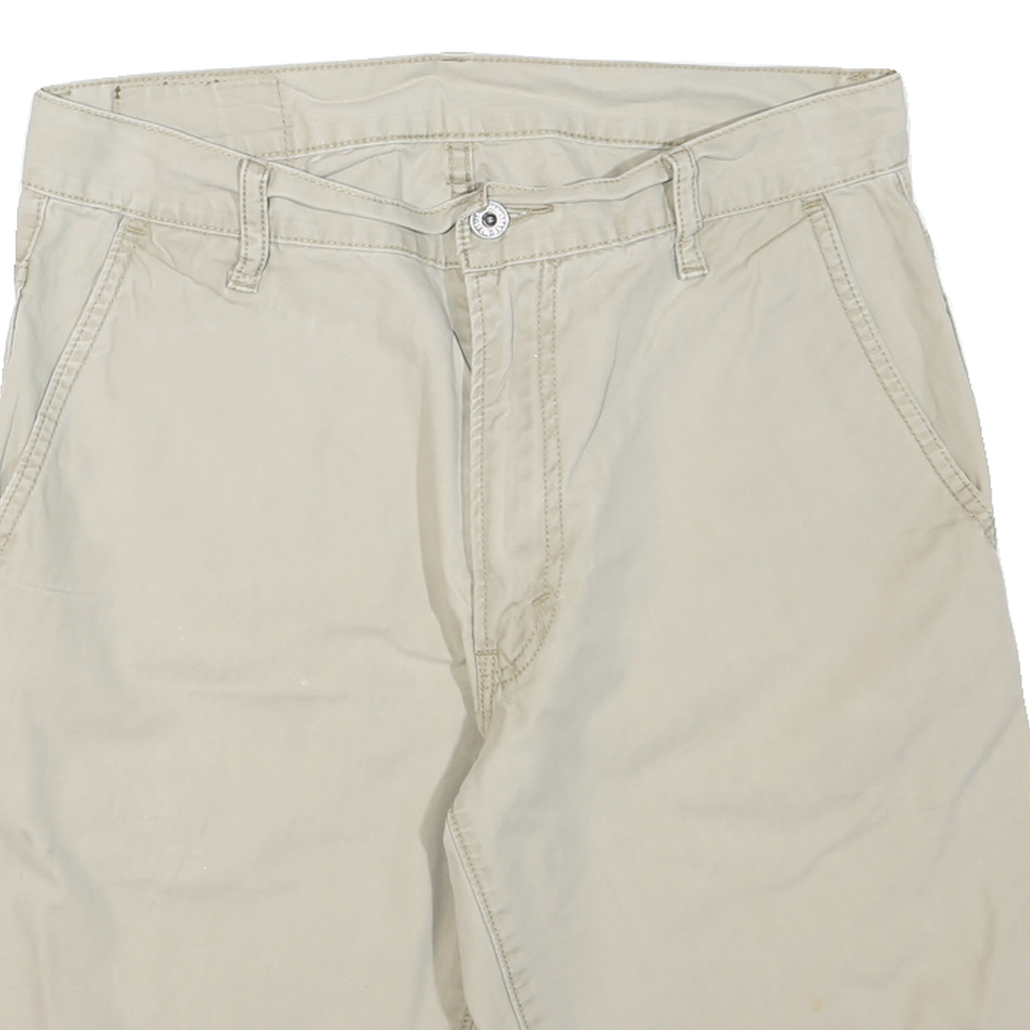 LEVI'S Mens Shorts Beige Casual Plain M W30 Cotton Blend Summer Wear