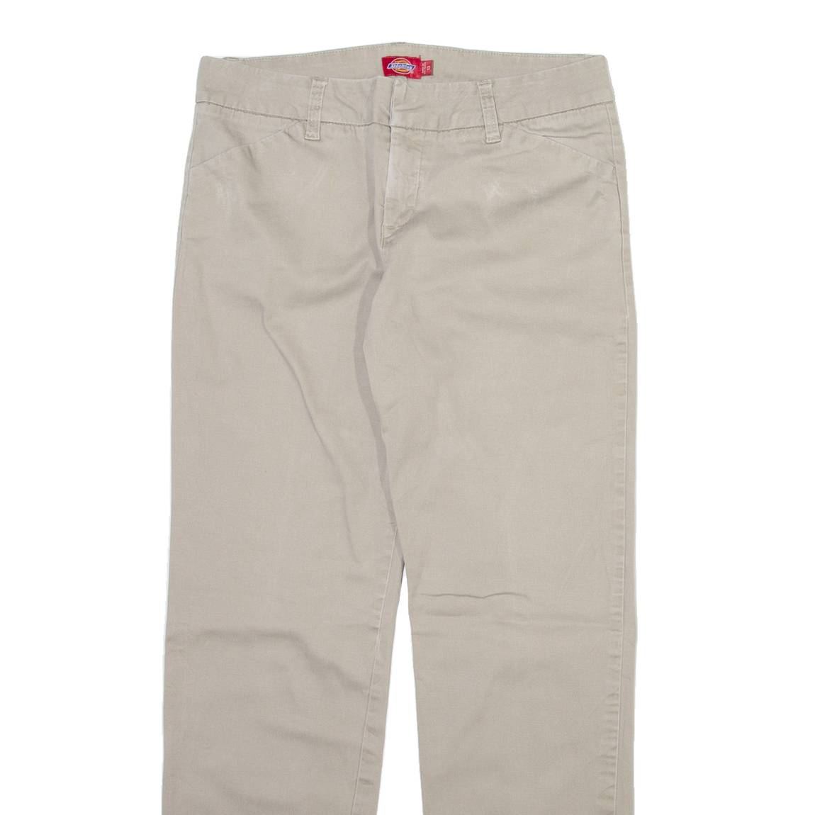 DICKIES Womens Trousers Grey Regular Straight W30 L29