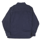 CARHARTT Mens Blue Workwear Cotton Blend Shirt L Curtiss-Wright Logo