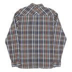 FRED PERRY Mens Blue Red Green Check Shirt M Cotton Blend Classic Button-Down