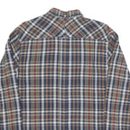 FRED PERRY Mens Blue Red Green Check Shirt M Cotton Blend Classic Button-Down