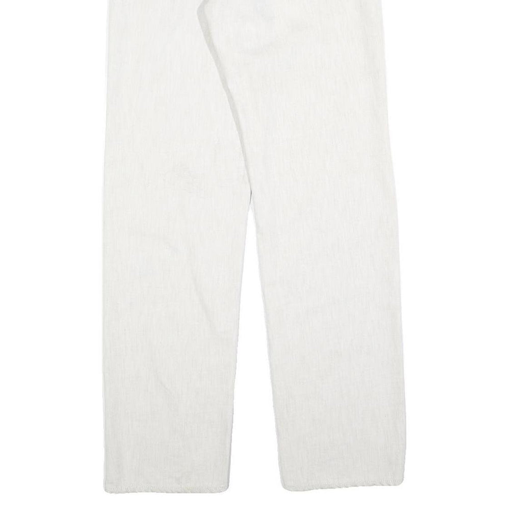 VERSACE JEANS COUTURE Mens White Regular Straight Denim Light W30 L34 Button