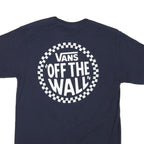 VANS Mens Navy Blue Off The Wall Graphic T-Shirt M Short Sleeve Crew Neck Casual
