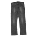 LEVI'S Mens Regular Fit Black Denim Jeans W34 L32 Zip Cotton Blend Classic