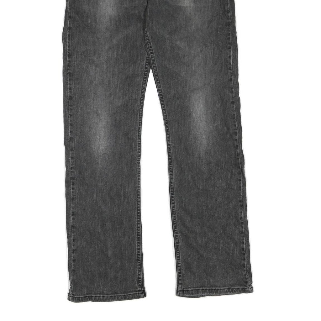 LEVI'S Mens Regular Fit Black Denim Jeans W34 L32 Zip Cotton Blend Classic