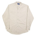 WRANGLER Mens Beige Cotton Blend Shirt M Button Down Long Sleeve Classic