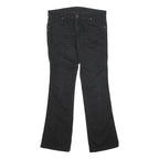 WRANGLER Womens Black Regular Fit Flared Denim Jeans Cotton Blend W30 L32