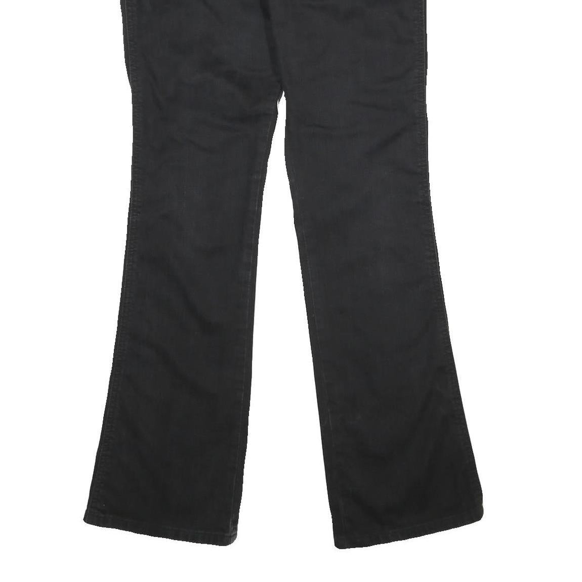 WRANGLER Womens Black Regular Fit Flared Denim Jeans Cotton Blend W30 L32