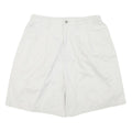 LEE Mens White Casual Shorts M W28 Comfortable Cotton Blend Drawstring