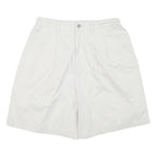 LEE Mens White Casual Shorts M W28 Comfortable Cotton Blend Drawstring
