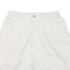 LEE Mens White Casual Shorts M W28 Comfortable Cotton Blend Drawstring
