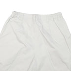 LEE Mens White Casual Shorts M W28 Comfortable Cotton Blend Drawstring