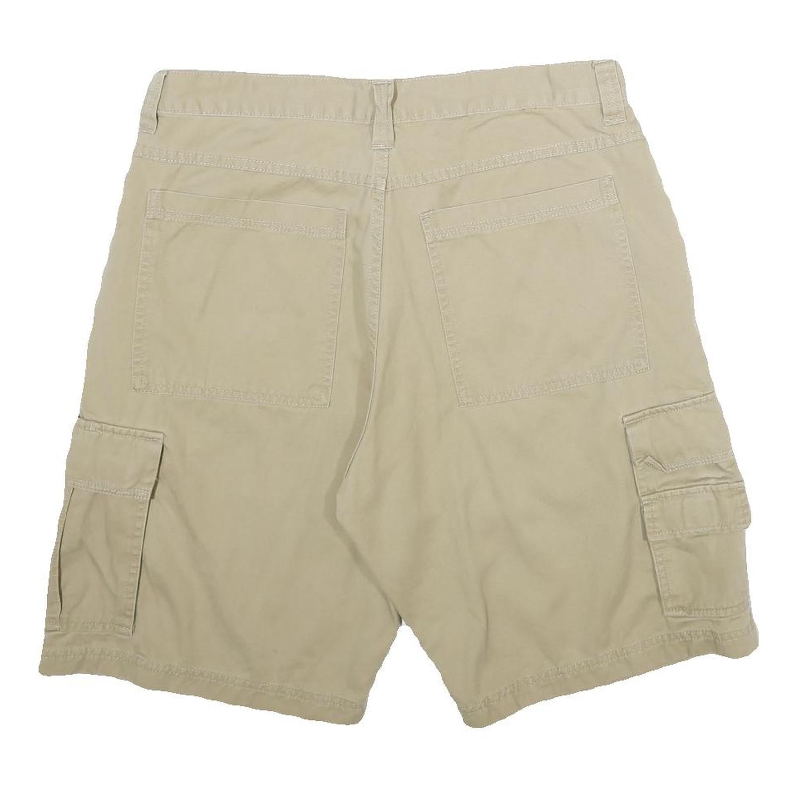 WRANGLER Mens Shorts Beige Casual Cargo Plain M W33 Cotton Summer