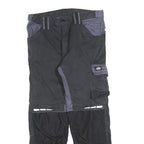 DICKIES Mens Cotton Blend Black & Grey Regular Straight Trousers W36 L30