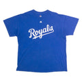 MAJESTIC Kansas City Royals Mens T-Shirt Blue USA Crew Neck XL