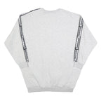 UMBRO Womens Grey & Black Logo Tape Crew Neck L Sweatshirt Cotton Blend Casual