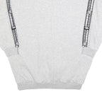 UMBRO Womens Grey & Black Logo Tape Crew Neck L Sweatshirt Cotton Blend Casual