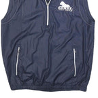 ADIDAS Mens Navy Blue Kemba Credit Union Sleeveless Jacket S Polyester Blend Zip