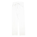 LEVI'S 501 Womens Jeans White Regular Straight Denim W26 L40 Button Cotton Blend